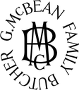 G. McBean Family Butcher logo
